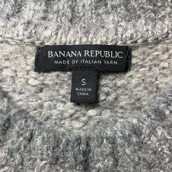 Banana Republic Vernice Oversized Ombre Sweater Alpaca Heather Gray - Size Small - Picture 3 of 8
